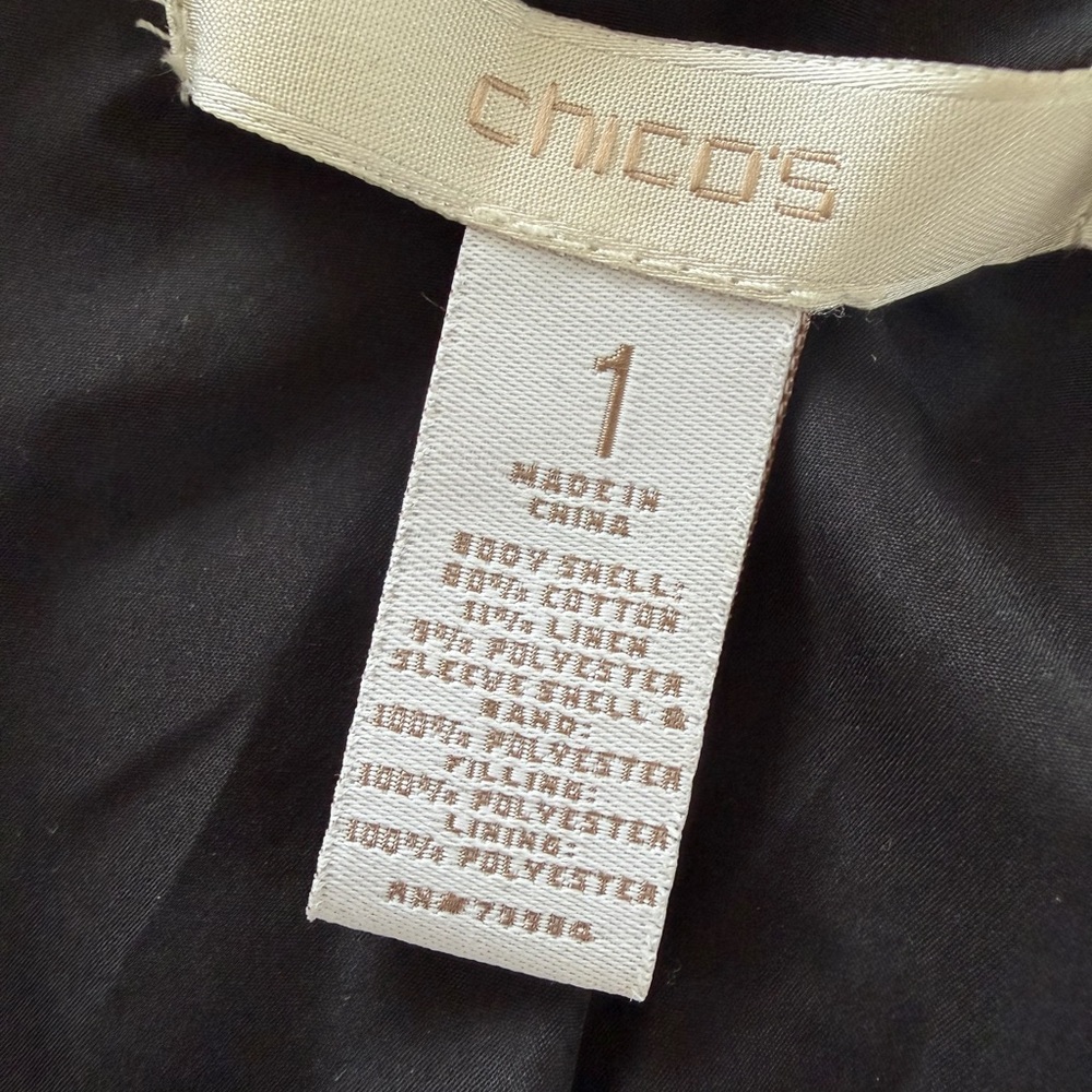 Chico's Mixed Material Textured Jacket - Picture 5 of 5